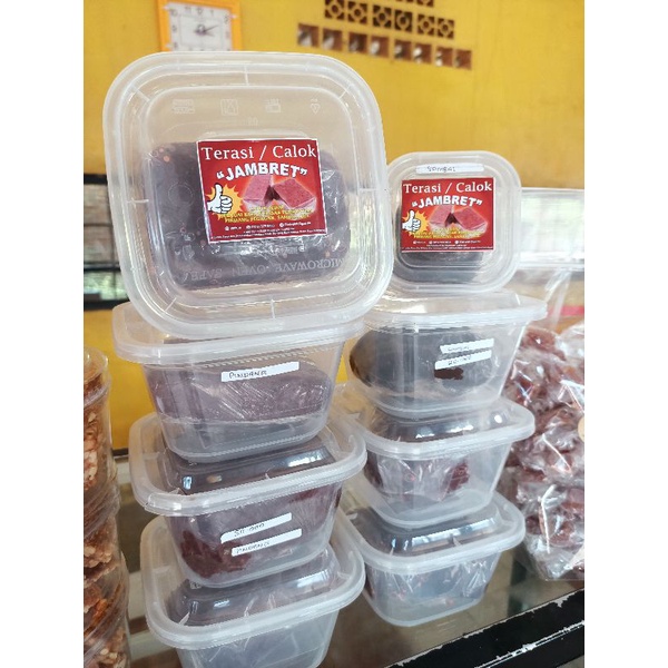 

Terasi /calok untuk pindang pegagan