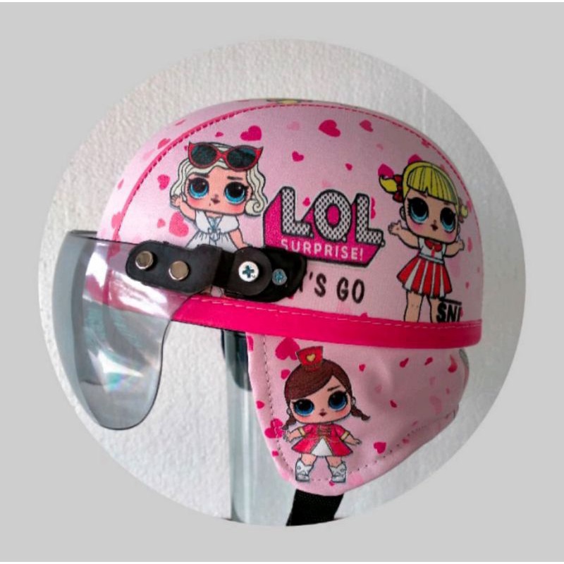 HELM ANAK ANAK BOGO KARAKTER LOL KARTUN USIA 1-4 TAHUN