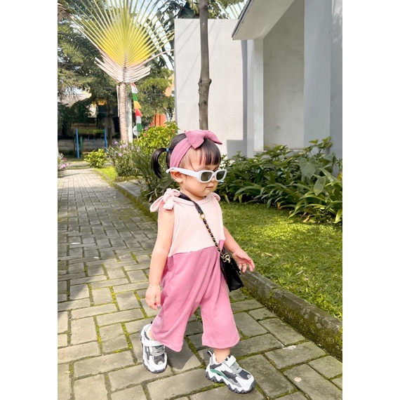 [12.12 SALE] Mioubaby Overall Kombinasi free headband | Kimono set bando | Kimono bayi | Kimono baby | Jumpsuit baby | Jumpsuit anak | Jumper bayi | Jumper anak | Baju anak perempuan | Hadiah lahiran | Newborn package | Paket bayi baru lahir