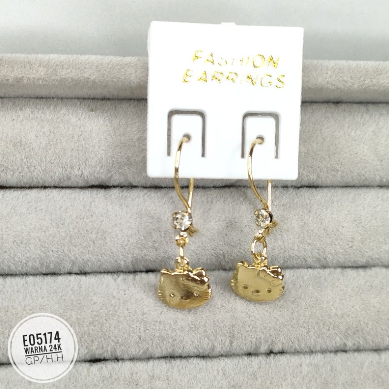 Anting Fashion Wanita HK Warna 24k E05174