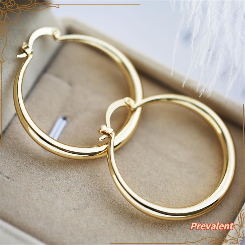 PREVA Round  Hoop Trendy Women Party Metal Jewelry