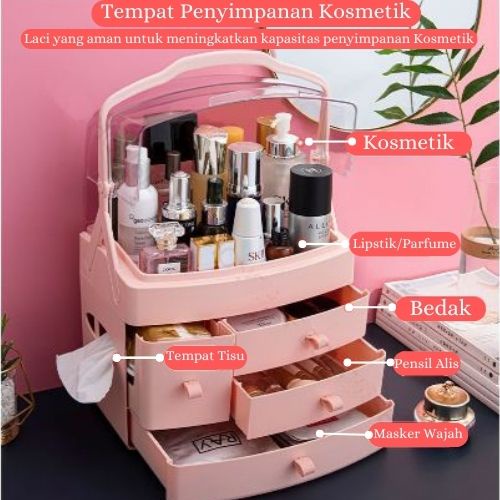 Rak penyimpanan Kosmetik atau Kotak Make Up Storage Organizer OLL-608