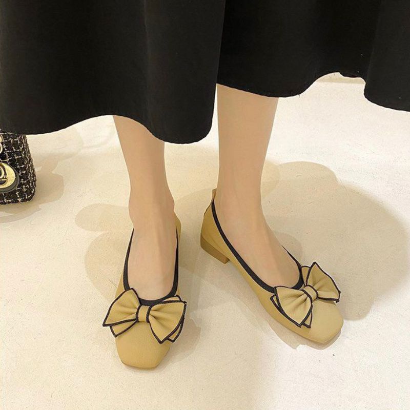 23765 Sepatu kerja wanita import sepatu flat shoes murah kekinian