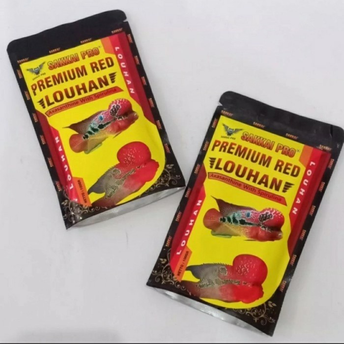 Pelet Ikan SAKKAI PRO Premium Red Louhan 100 Gram 1 mm Pakan Makanan PAKAN IKAN HIAS DAN IKAN KECIL
