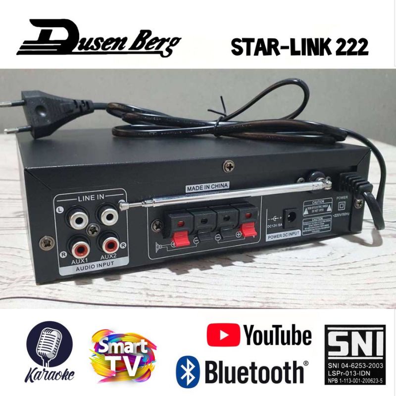 Ampli power Dusenberg Star-link222 amplifier garansi 2rahun