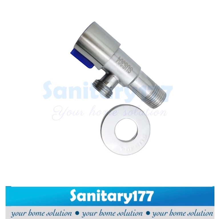 Stop Kran Air Murah Single stainless Fio OF 51ST- Termurah Keran Air Shower Kran jet Shower toilet kloset sambungan selang shower fleksibel
