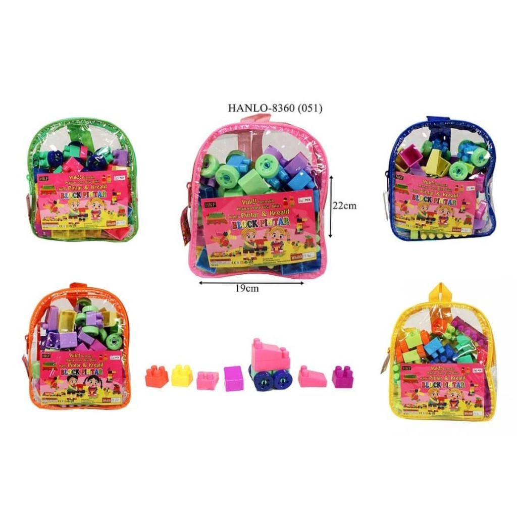 MAINAN BALOK/MAINAN LEGO HKF HANLO 8360 ISI 60/MAINAN EDUKASI ANAK