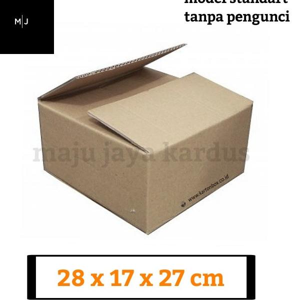

ㅧ Bijian/ 1 pcs Kardus Polos Karton Kardus Kotak Kardus Dus 28x17x27 cm (st-16) ㊘