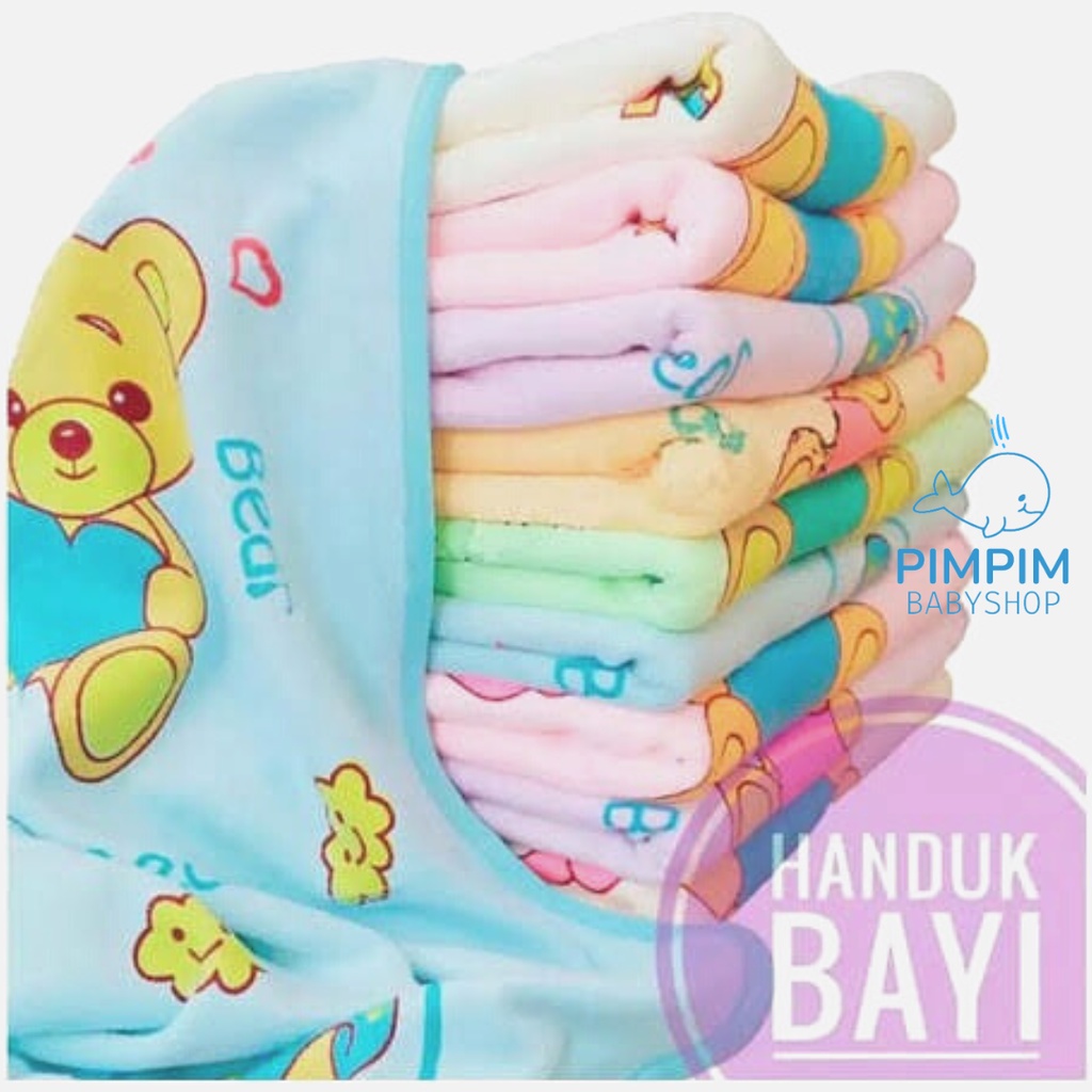 Handuk Mandi Bayi Halus Lembut Size 50x100cm Handuk Baby Towel Perlengkapan Bayi Baru Lahir