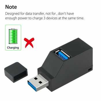 Mini USB Hub Super Speed Dengan 2 Port USB 2.0 dan 1 Port USB 3.0 Untuk Laptop Komputer / Usb Hub 3 Ports Connection USB 2.0 Kecepatan Data Transfer Rate Up To 480 Mbps / Super Speed Usb Konektor Usb Cabang 3 Ports Mini Super Speed / USB Transfer Data