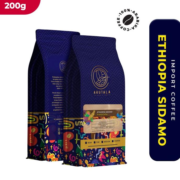 

[BISA COD] ARUTALA Kopi Ethiopia Sidamo Arabica 200 gram
