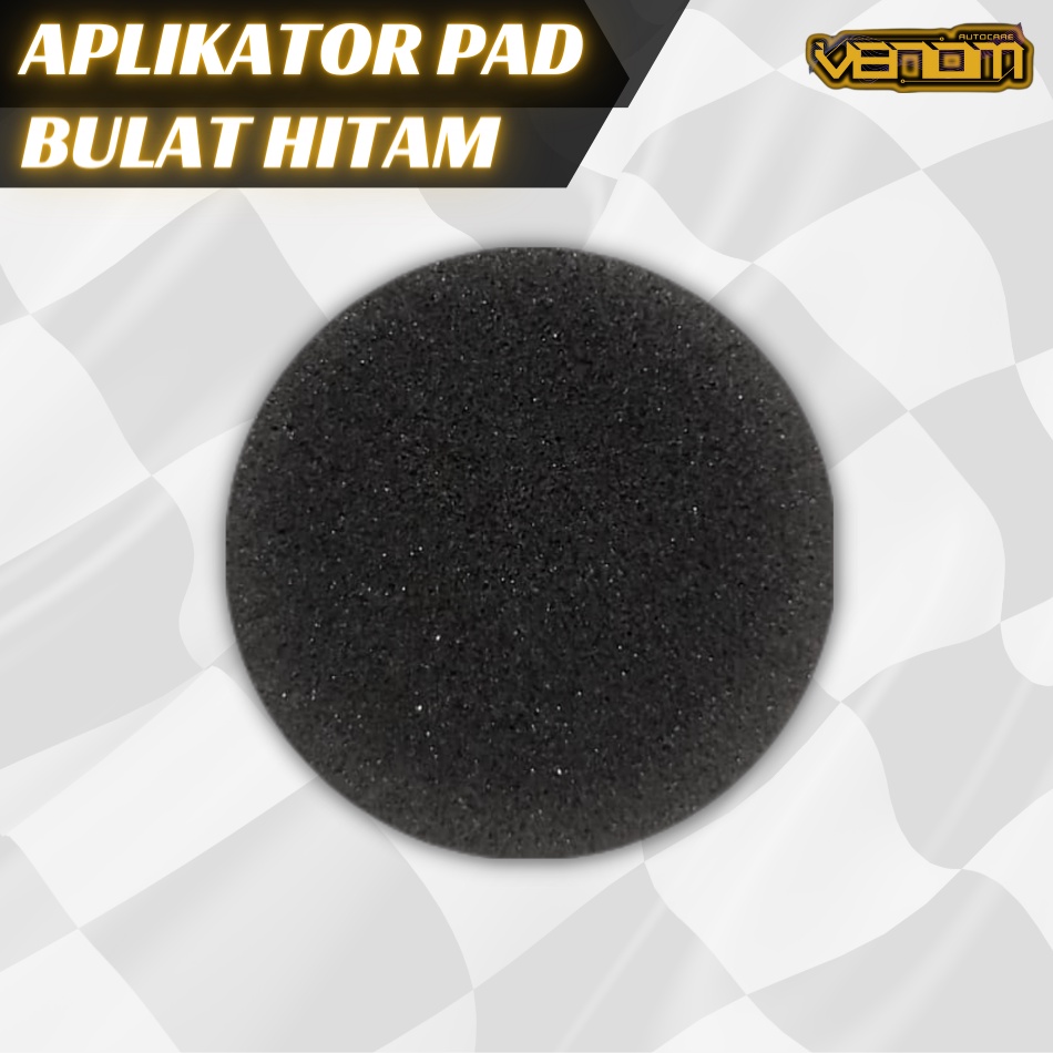 Busa Aplikator / Aplikator Pad Bulat Hitam