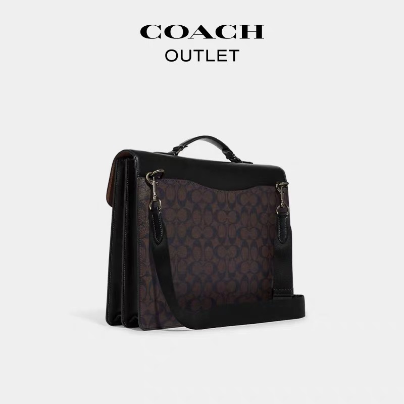 coach  9827 Men's Bag Sullivan Briefcase Business handbag Computer bag Single room messenger bag  gwb