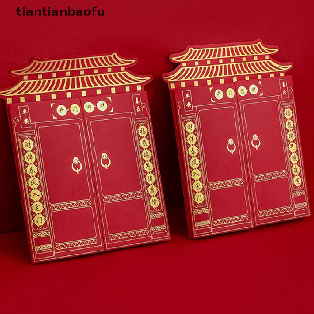 [tiantianbaofu] Amplop Merah Imlek 2023kantong Uang Festival Musim Semi Merah Packet Butik