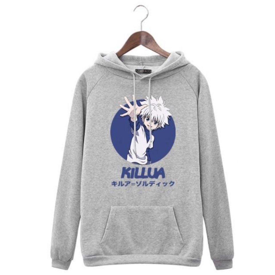 KILLUA AND GON HAND Jumper Hoodie II Sweater Hoodie II Sweter Oblong Topi Sz M - XL ( Pria &amp; Wanita / Anak &amp; Dewasa )