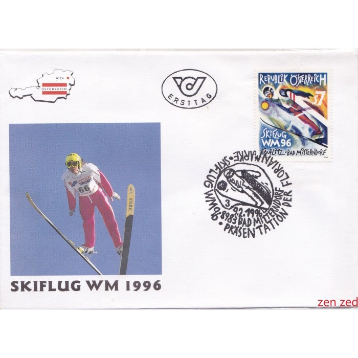 

A481 Prangko Austria FDC 1996 Ski Jumping World Championships 1 Pcs