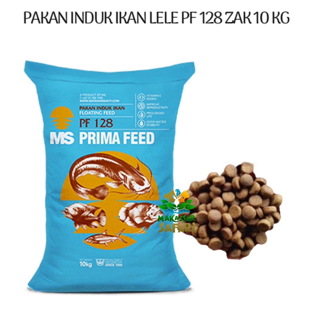 Prima Feed PF 128 PF128 10kg 10 kg Pakan Induk Ikan Lele Nila Gurame