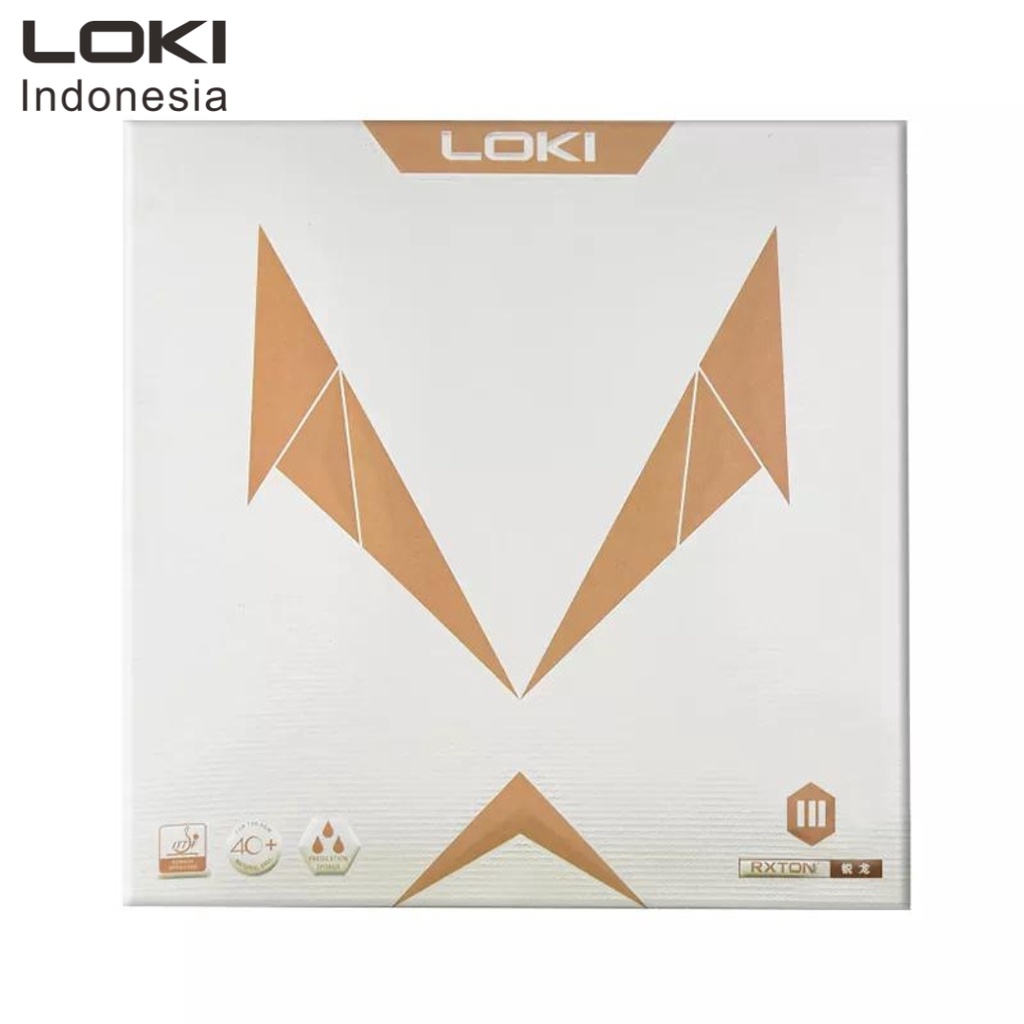 LOKI RXTON 3 MAX Rubber Pingpong - Table Tennis - Black