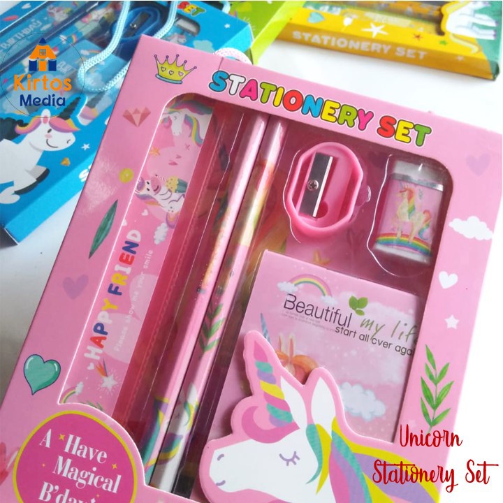 

Alat tulis anak set lengkap kode 608 motif lucu alat tulis sekolah