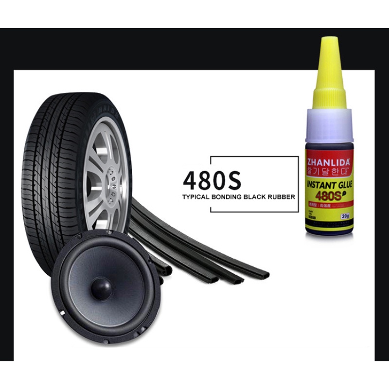 ღ 480s Hitam Lem Super Mobil Karet Perbaikan Tape Lem Silikon Yang Kuat Pita Jendela Perbaikan Lem Alat Aksesoris