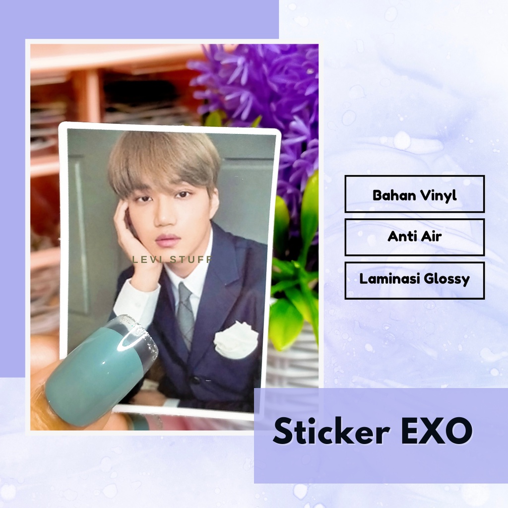 

Sticker EXO Vinyl Laminasi Glossy Anti Air / Sticker Kawaii / Idol Korea / Lucu / Scarpbook / Notebook / Buku / Diari / Gift