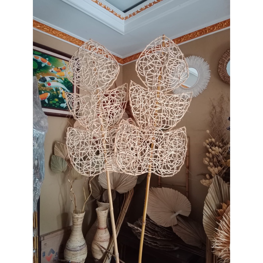Dekorasi Stik Kipas Pitrit/Stik Rotan/Fitrit Stick Bamboo Handmade/Pitrit Owol