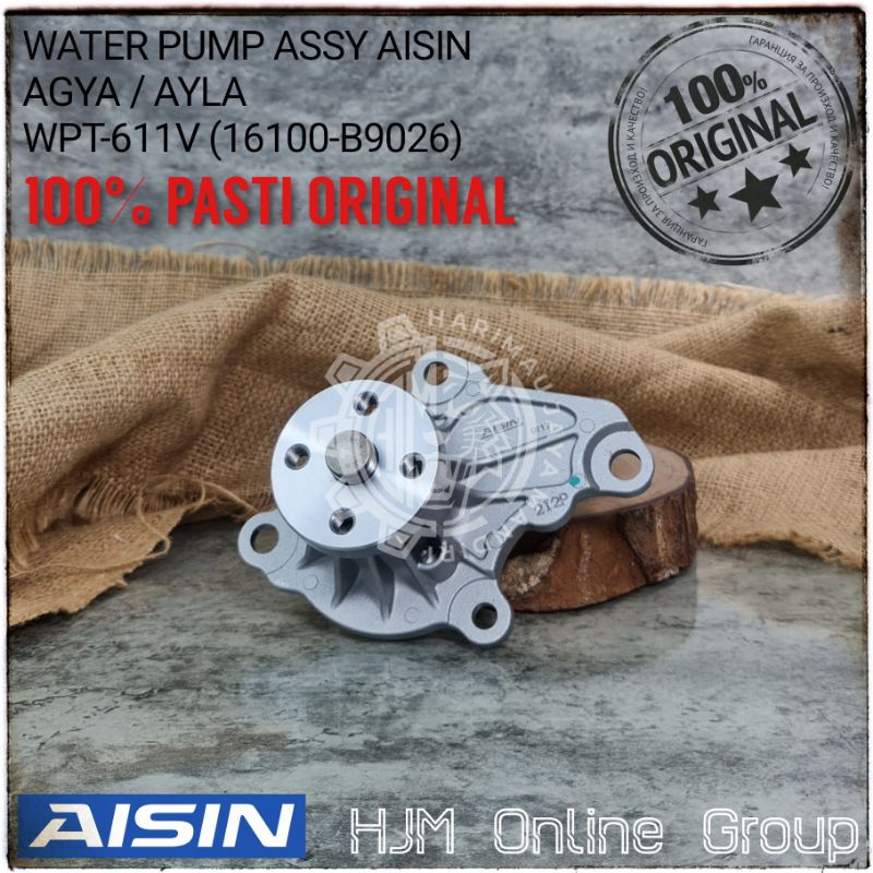 WATER PUMP AGYA AYLA 1.0 1000 CC AISIN JAPAN ORIGINAL WPT-611V