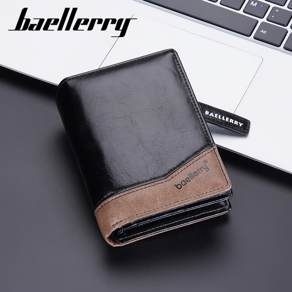 BAELLERRY D3246 Dompet Pria Bahan Kulit PU Leather Premium WATCHKITE WKOS