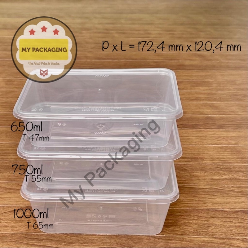 Thinwall 650 ml KAKU - 25buah / Container Microwave / Kotak Makan / wadah plastik / toples 650ml