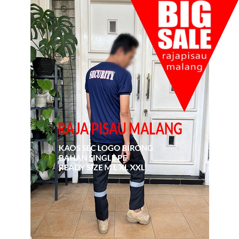 Kaos Satpam Biru Dongker - Kaos Satpam - Kaos Dalam SECURITY