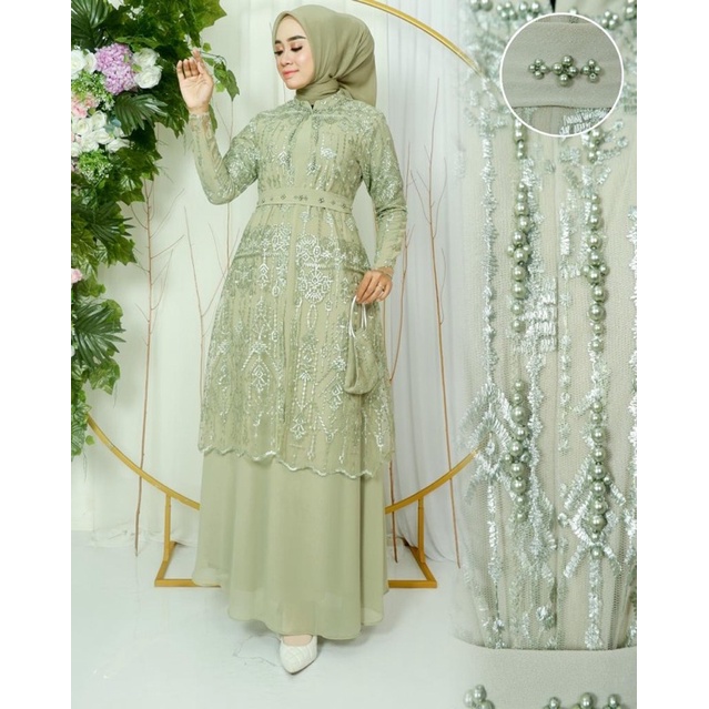 GARDIGAN MARBELLA TERBARU / GAMIS PAYET MEWAH / GAMIS CERRUTY / DRESS PESTA / KEBAYA OUTFIT / KEBAYA MODERN GAMIS / GAMIS MODERN / GAMIS KONDANGAN / KEBAYA GAMIS