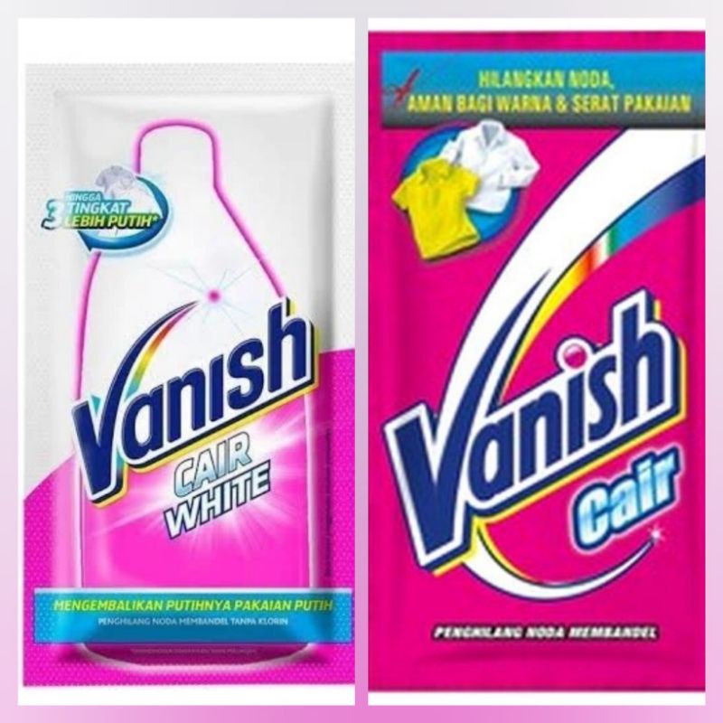 VANISH CAIR SACHET WHITE & PINK PENGHILANG NODA MEMBADEL