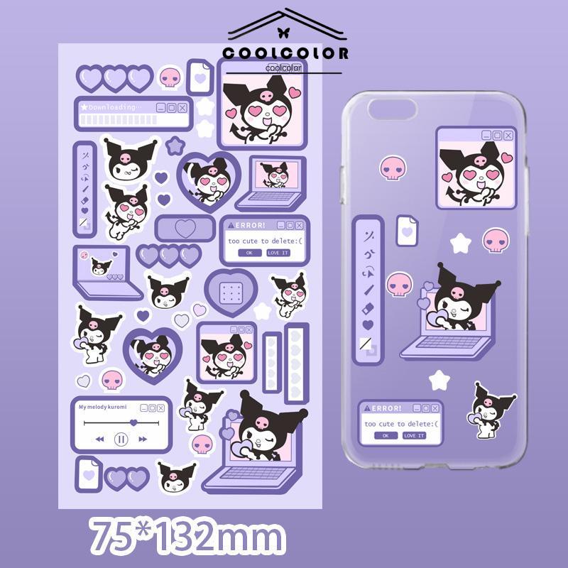 COD❤️stiker sanrio lucu kuromi steve sparkling cinnamoroll stikers jurnal toploader deco material sticker- cl