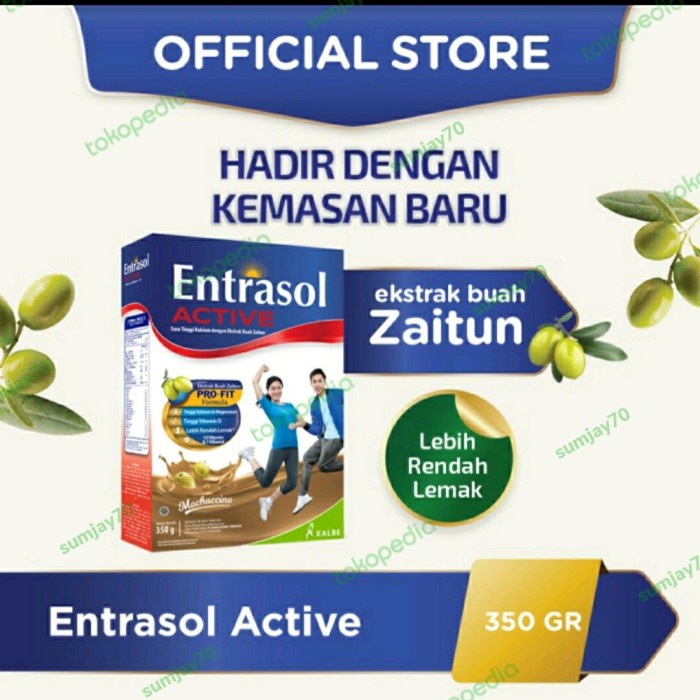 

[NEW] Entrasol Aktif VanilaLatte 360gr - Coklat