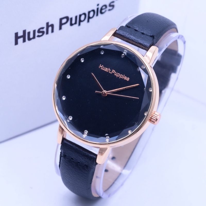 Jam Tangan Wanita Hush Puppies Belimbing Diamond Tali Kulit Premium