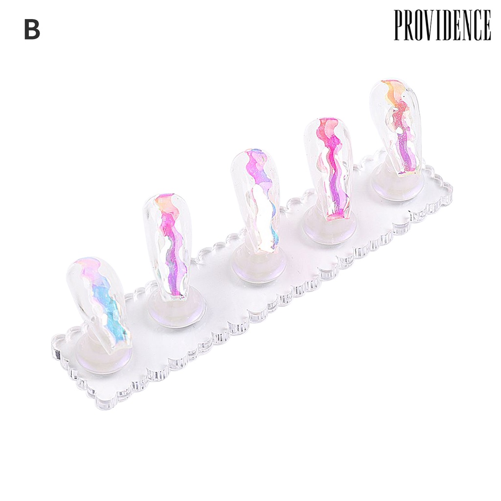 Providence Stand Praktek Kuku Dasar ic Kecil Praktek Kuku Ergonomis Plastik Nail Art Praktek Pajangan Stand Perlengkapan Manicure