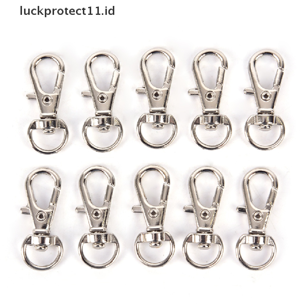 /Fashion Hot// Fashion// 10pcs Gantungan Kunci Paduan Aluminium Mini Membuat Snap Spring Clip Hook Carabiner Gesper.