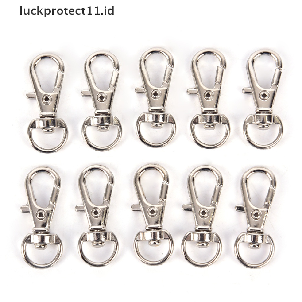 /Fashion Hot// Fashion// 10pcs Gantungan Kunci Paduan Aluminium Mini Membuat Snap Spring Clip Hook Carabiner Gesper.