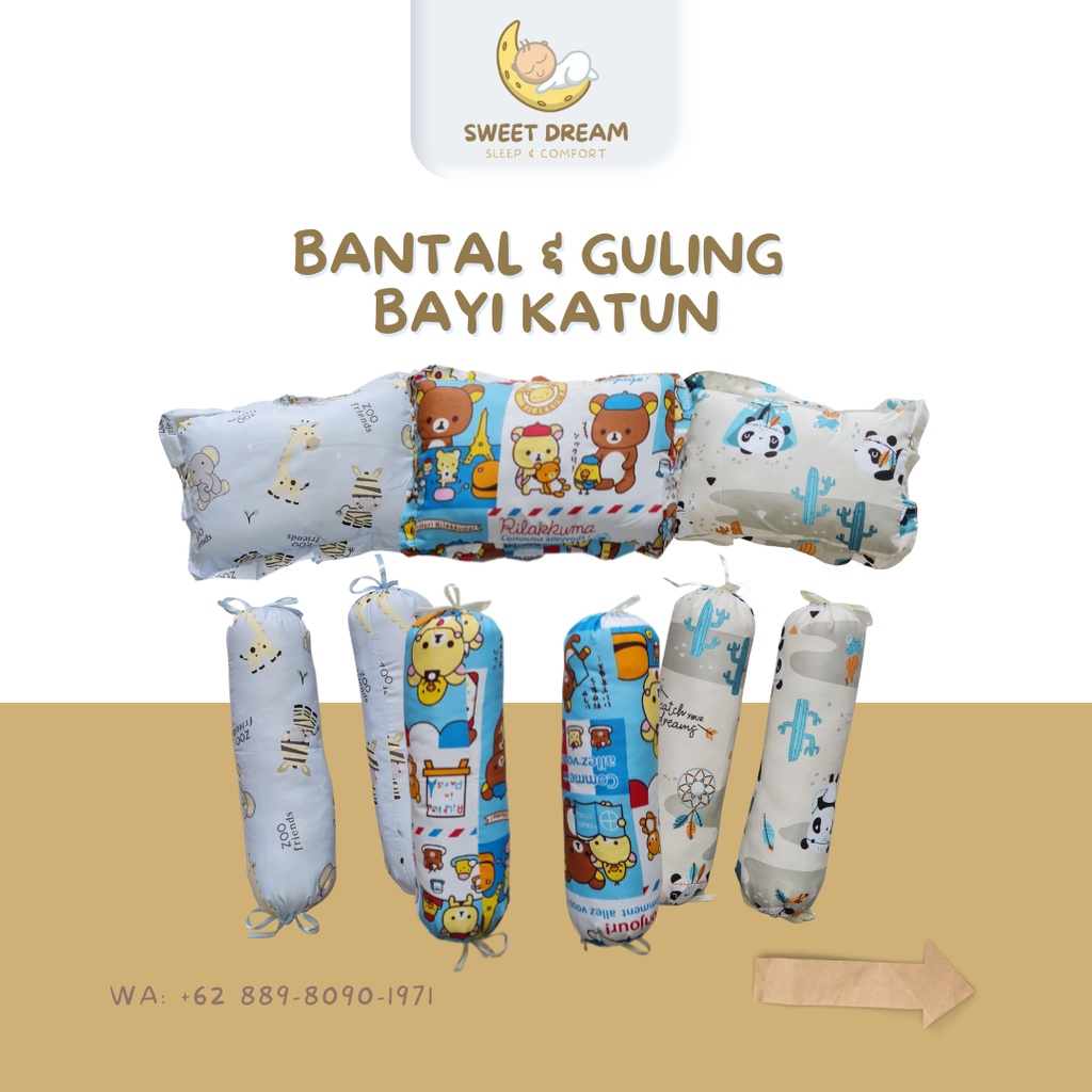 Bantal bayi / Bantal guling bayi / Guling bayi / Perlengkapan bayi / Bantal bayi set / Bantal guling bayi set / Bantal baby / Sarung bantal bayi / Sarung Guling bayi