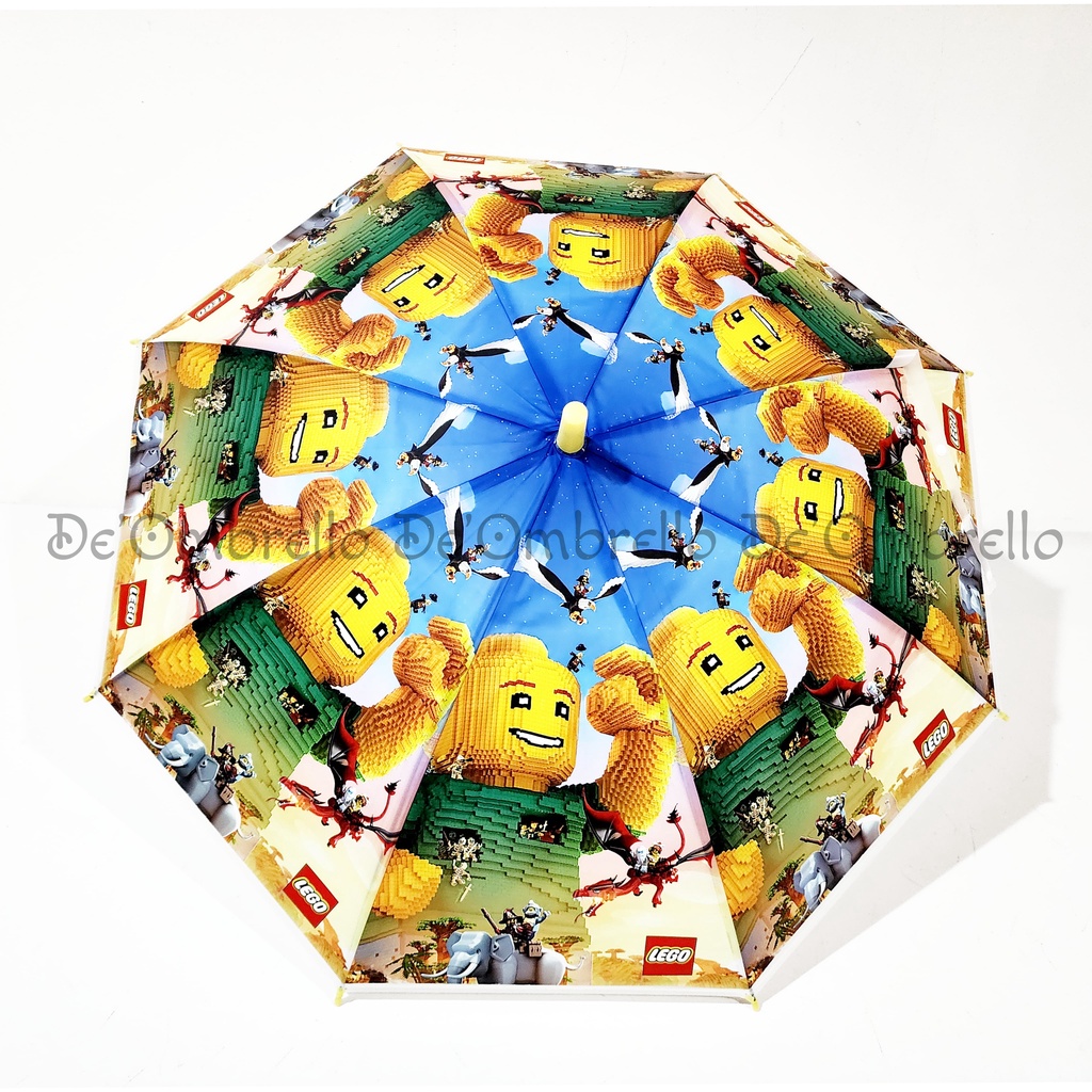 (007LEGO) Payung PVC 8 Sisi Anak Motif LEGO Mix