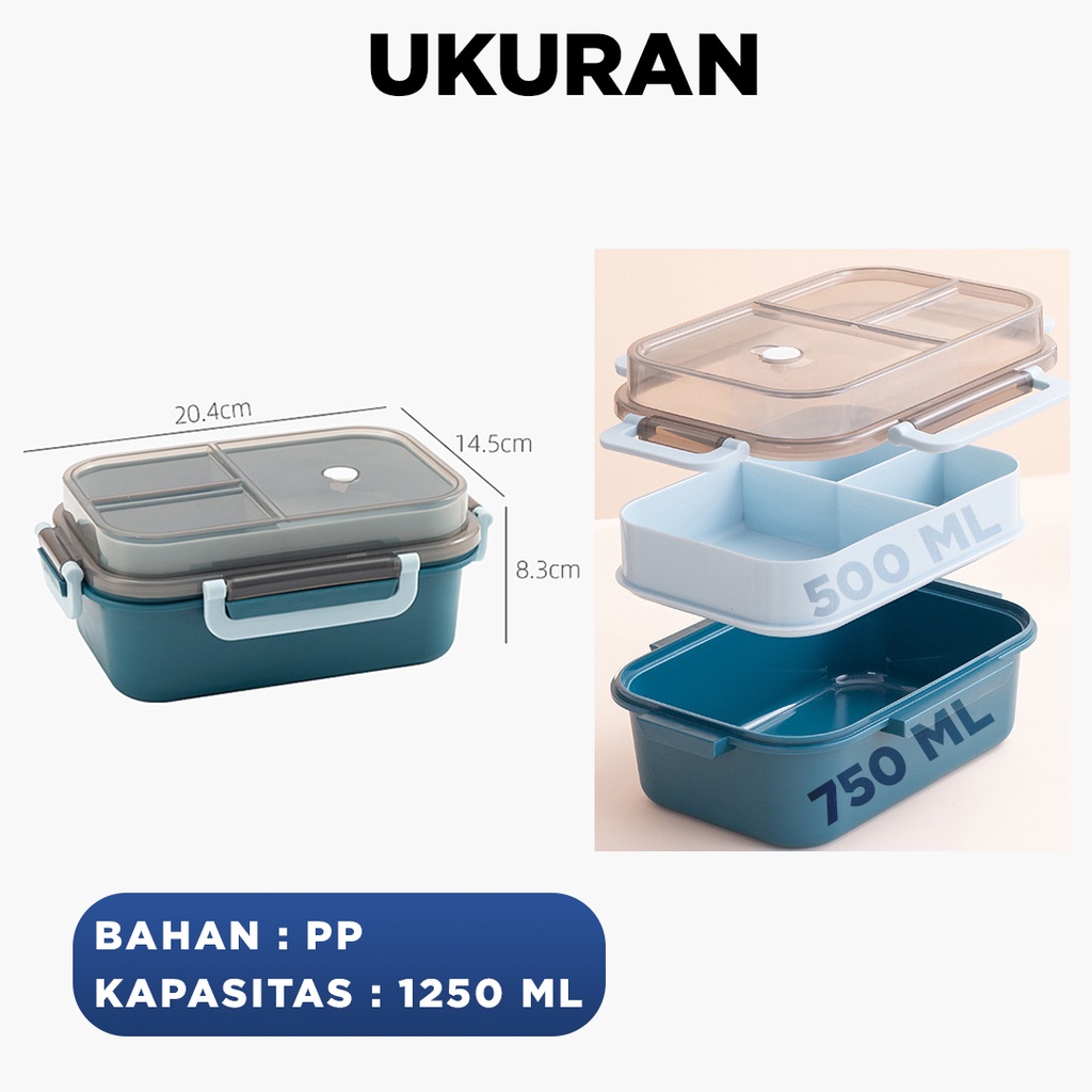 Lunch Box kotak Makan Kotak Bekal / Kotak Makan Siang / Kotak Makan Anak Dan Dewasa