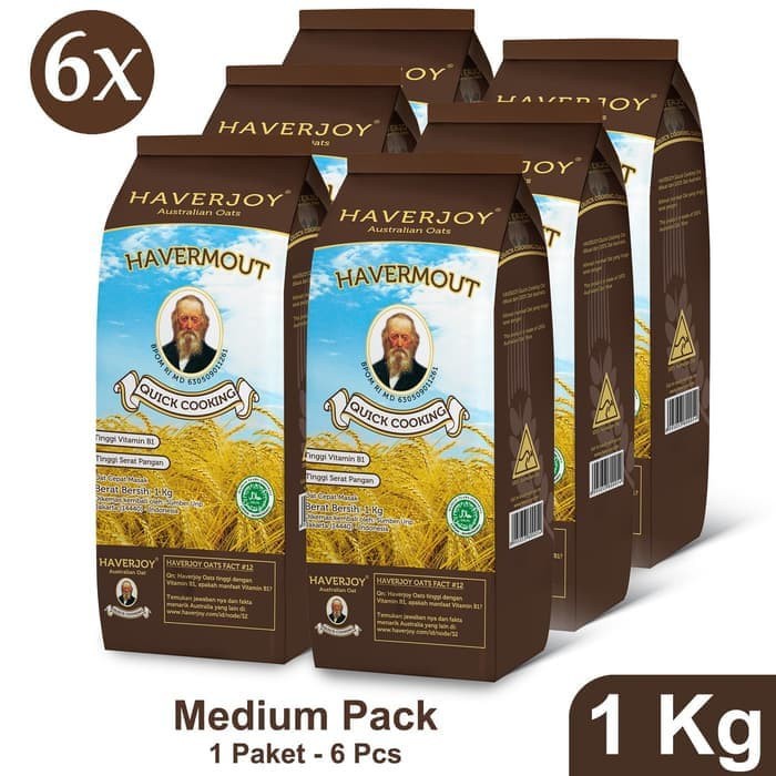 

[NEW] Haverjoy Quick Cooking 1000gr - 6pcs