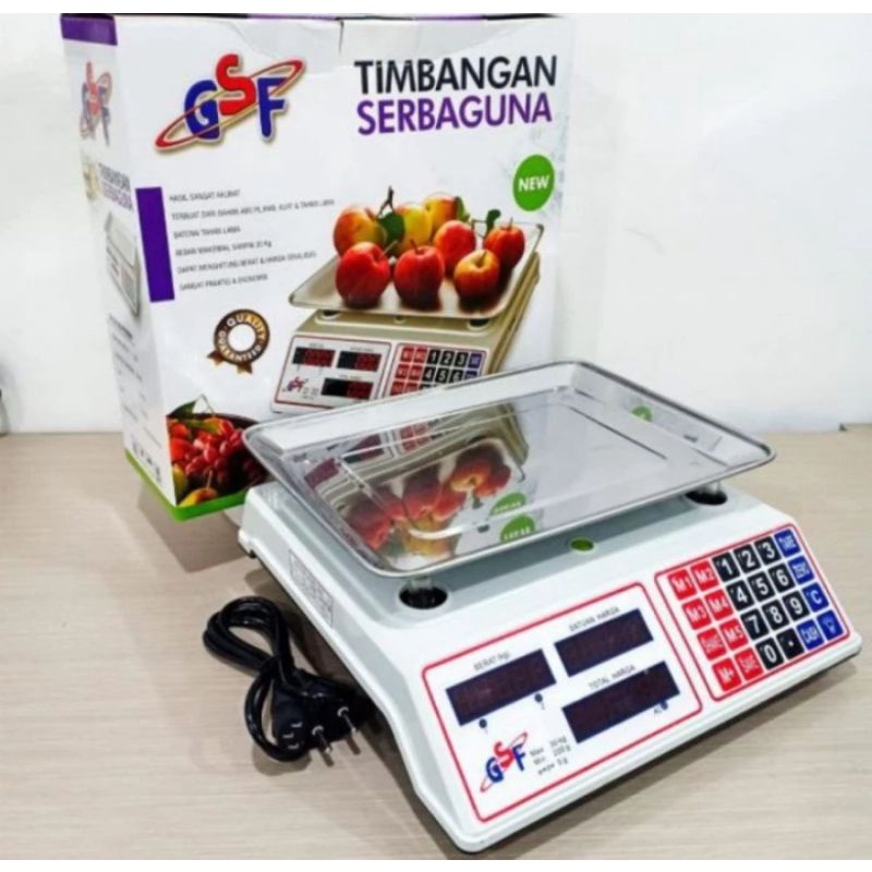 Gsf imbangan Digital Serbaguna 30 Kg GSF Timbangan Dapur Gsf Timbangan Buah G-4530 Digital Scale