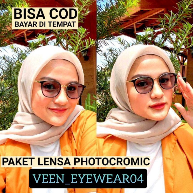 Frame Viora 1769 Gratis Lensa Minus Photocromic