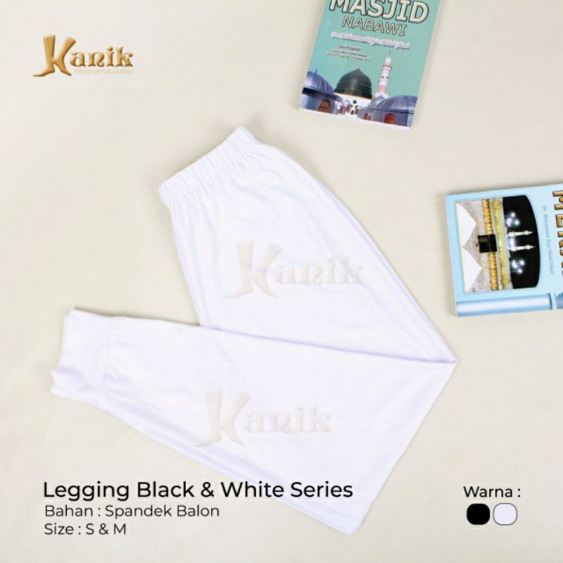 Legging Black &amp; White Series Kanik Celamis umroh Haji