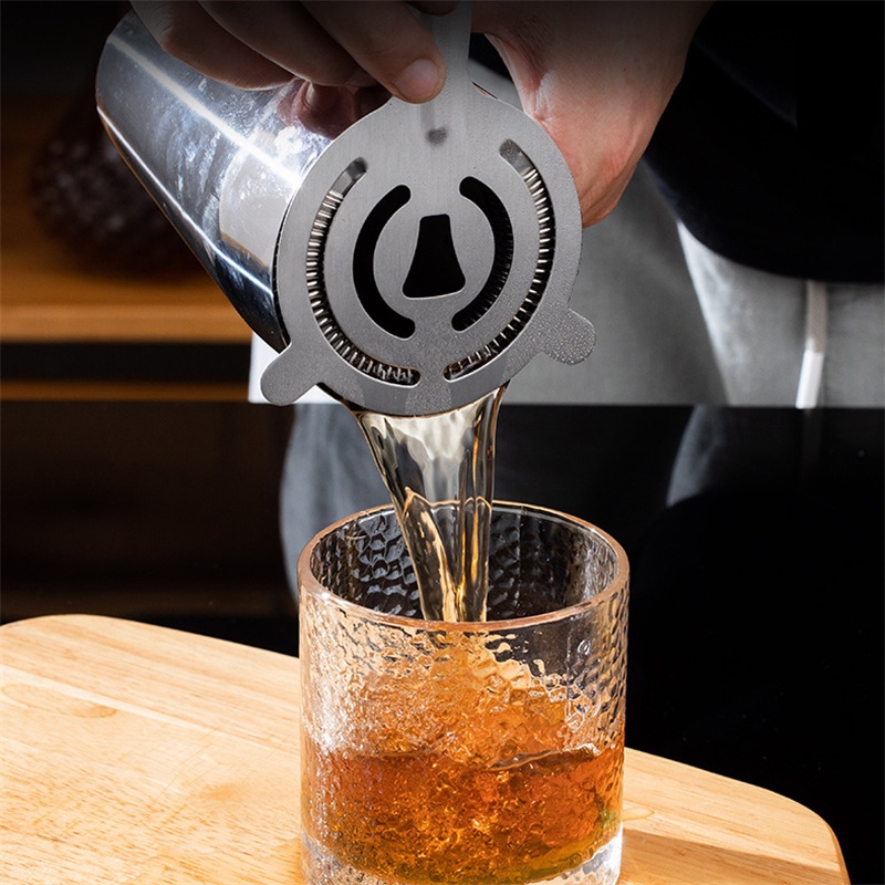 Bar Strainer stainless Bartender Ice Stopper Cocktail shaker bar set