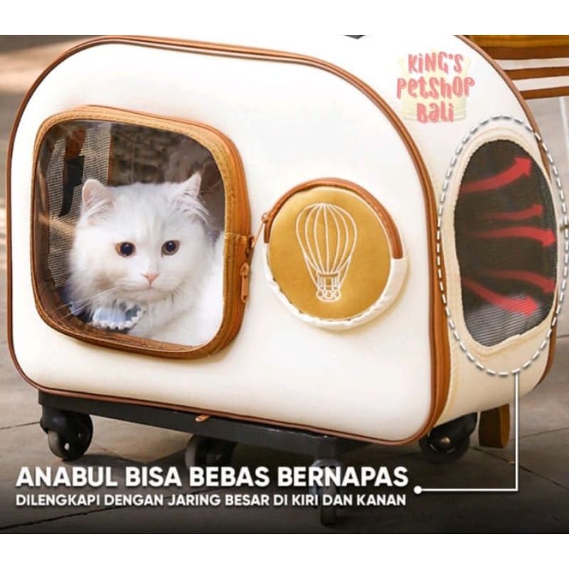 Pet Stroller M41 60X20X38 / Pet Travel Bag / Tas Kucing / Tas Anjing / Koper Hewan