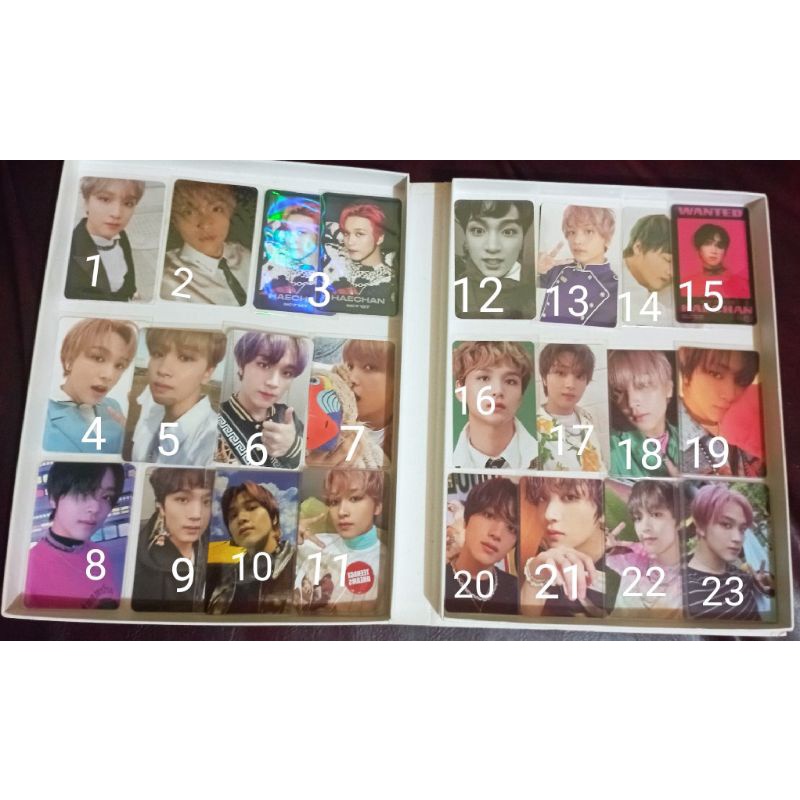 ready stok official photocard haechan nct 127 dream neozone shopee thailand  glitch mode tc a sg wit