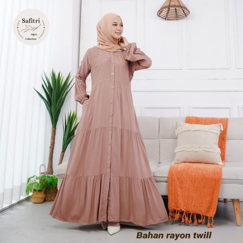 AMARA MAXY (RAMPEL) bahan Rayon Twil free bross by Safitri Fashion