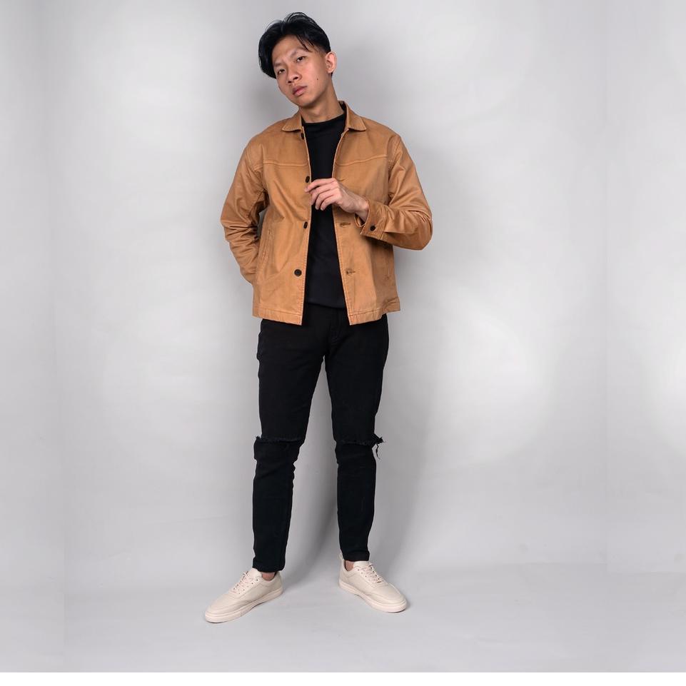 [KODE B9005] Minimal Jacket OT2 Camel